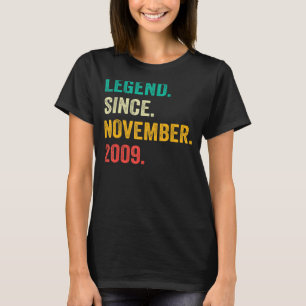 13 Jahre alte Legende Seit November 2009 13. Gebur T-Shirt