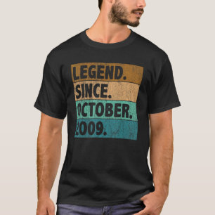 13 Jahre alte Legende Seit Oktober 2009 13. Geburt T-Shirt