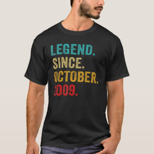 13 Jahre alte Legende Seit Oktober 2009 13. Geburt T-Shirt