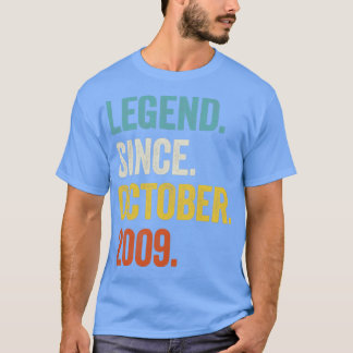 13 Jahre alte Legende Seit Oktober 2009 13. Geburt T-Shirt