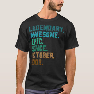 13 Jahre alte Legende Seit Oktober 2009 13. Geburt T-Shirt
