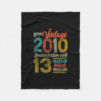 13 Jahre alte Vintage 2010 Geschenke 13. Geburtsta Fleecedecke
