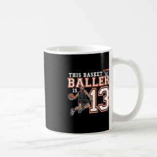 13 Jahre alter Basketball Geburtstagsparty Hoops S Kaffeetasse