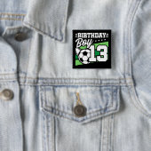 13 Jahre alter Fußball Kinder 13. Geburtstag Junge Button (Beispiel)