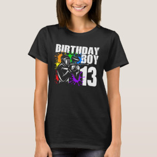 13 Jahre alter Paintball Geburtstagsparty Boys 13. T-Shirt