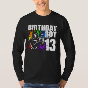 13 Jahre alter Paintball Geburtstagsparty Boys 13. T-Shirt