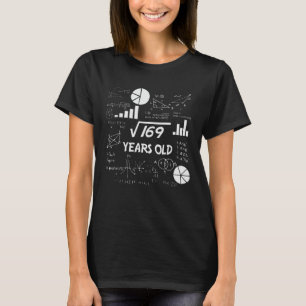 13 Jahre alter Tag Geeky Mathe 13. Geburtstagsgesc T-Shirt