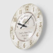 13 Jahre Geschenk zum traditionellen Jubiläum oder Große Wanduhr (Winkel)