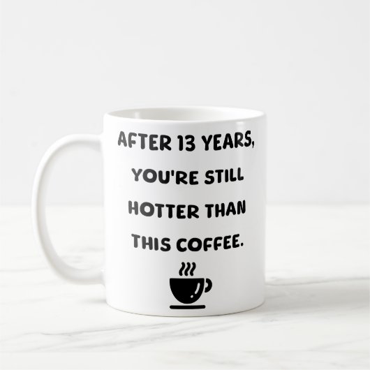 13 Jahre Kaffeetasse (Links)