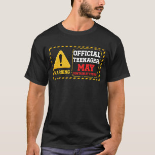 13 Jahre Offizieller Teenager kann Haltung 13 T en T-Shirt