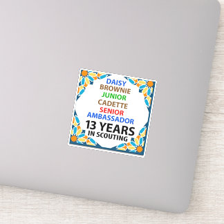 13 Jahre Pfadfindersticker Aufkleber