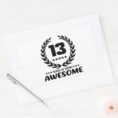 13 Jahre Phantastisch Rechteckiger Aufkleber (Umschlag)