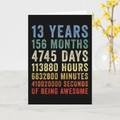 13 Jahre Phantastischer Cooler Geburtstag Karte (Gelbe Blume)
