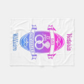 13 Jahre traditioneller Spitzenplatz 13. Hochzeits Fleecedecke (Vorderseite (Horizontal))