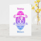 13 Jahre traditioneller Spitzenplatz 13. Hochzeits Karte (Gelbe Blume)