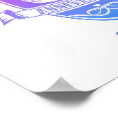 13 Jahre traditioneller Spitzenplatz 13. Hochzeits Poster (Ecke)