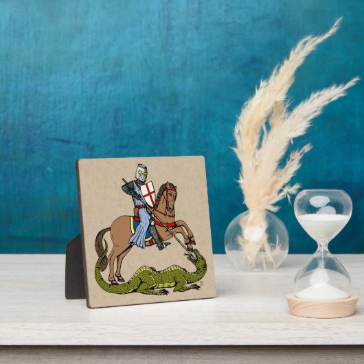 13. Jahrhundert Saint George Fotoplatte (InSitu)