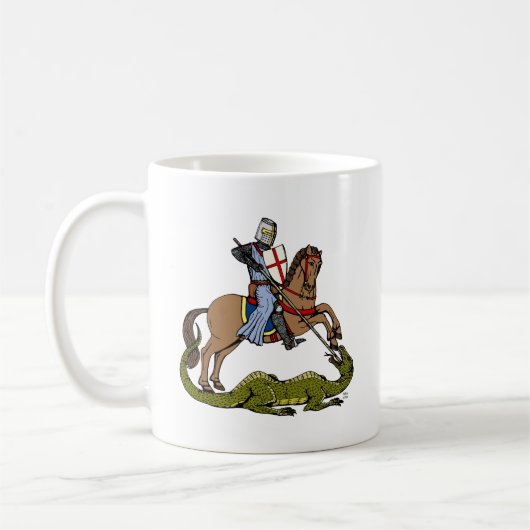 13. Jahrhundert Saint George und der Drache Kaffeetasse (Links)
