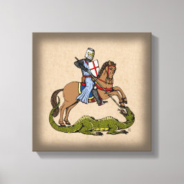 13. Jahrhundert Saint George und der Drache Leinwanddruck