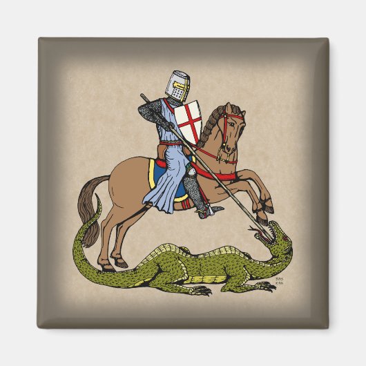 13. Jahrhundert Saint George und der Drache Magnet (Vorne)