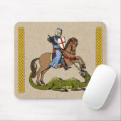 13. Jahrhundert Saint George und der Drache Mousepad (Mit Mouse)