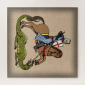 13. Jahrhundert Saint George und der Drache Puzzle (Horizontal)