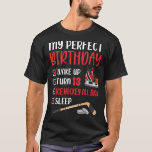 13-jährige Eishockey Geburtstagsparty 13. Boy Bda T-Shirt