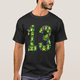 13-jähriger Frosch 13. Geburtstagsparty B Day Frog T-Shirt