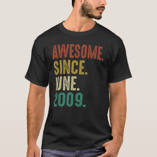 13-jähriger Geburtstag Phantastisch seit Juni 2009 T-Shirt