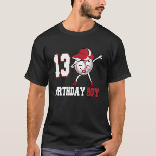 13-jähriges Dabbing Baseball 13. Geburtstag Junge T-Shirt