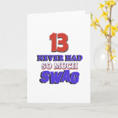 13-jähriges Geburtstagsgeschenk Karte (Gelbe Blume)