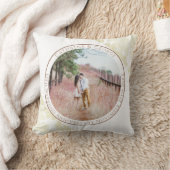 13. Jubiläum des White Lace-like Custom Foto Kissen (Decke)