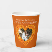 13. Jubiläum Hochzeit Foto Pappbecher (Vorderseite)