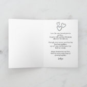 13. Jubiläum Wildblume Forest Liebe Husband Karte (Innenseite)