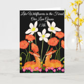 13. Jubiläum Wildblume Forest Liebe Husband Karte (Gelbe Blume)