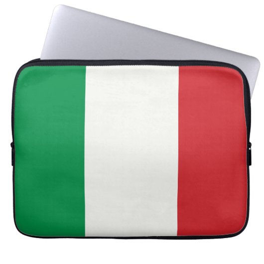 13" Laptoptasche Italien Fahne Laptopschutzhülle (Vorderseite)