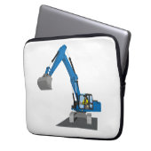 13" Laptoptasche, Münchner Kettenbagger Laptopschutzhülle (Vorderseite Links)