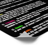 13 Lebensgrundsätze Poster (Ecke)