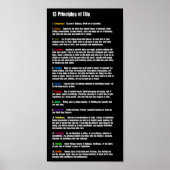 13 Lebensgrundsätze Poster (Vorne)