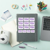 13 Lila, fragiler Umgang mit kleinen und mittleren Aufkleber (iPad Hülle)