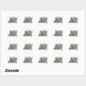 13 Lucky Black Cats Aufkleber (Blatt)