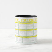 13-Monats-Kalender mit festem Datum Tasse (Zentrum)