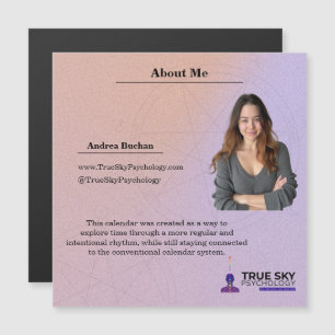 13-Monats-Mondphasen-Tierkreis-Kalender Magnetkarte