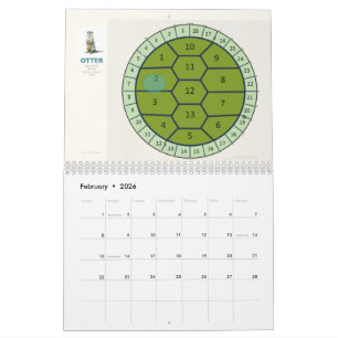 13-Mond-Schildkröten-Kalender 2026   Mondphasen &  Kalender