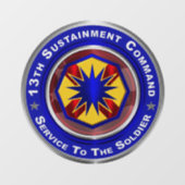 13. Nachhaltigkeitsbefehl Fensteraufkleber (Blatt)