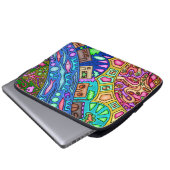 13' Neoprenlaptophülse mit abstrakter Grafik Laptopschutzhülle (Vorne Knopf)
