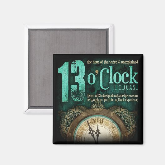 13 O'Clock Extravagantes Logo-Magnet Magnet (Vorderseite/Rückseite)