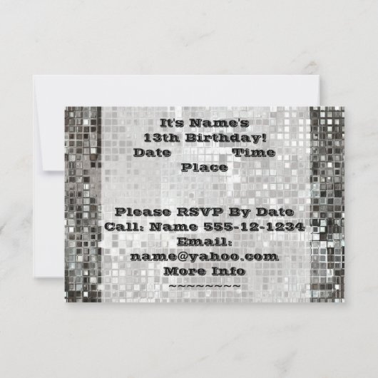 13. Oder irgendeine Einladung (Rückseite)