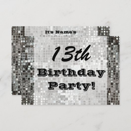 13. Oder irgendeine Einladung (Vorne/Hinten)