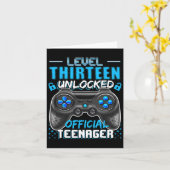 13 Offizielles Jugendspielspiel 13. Geburtstag Karte (Gelbe Blume)